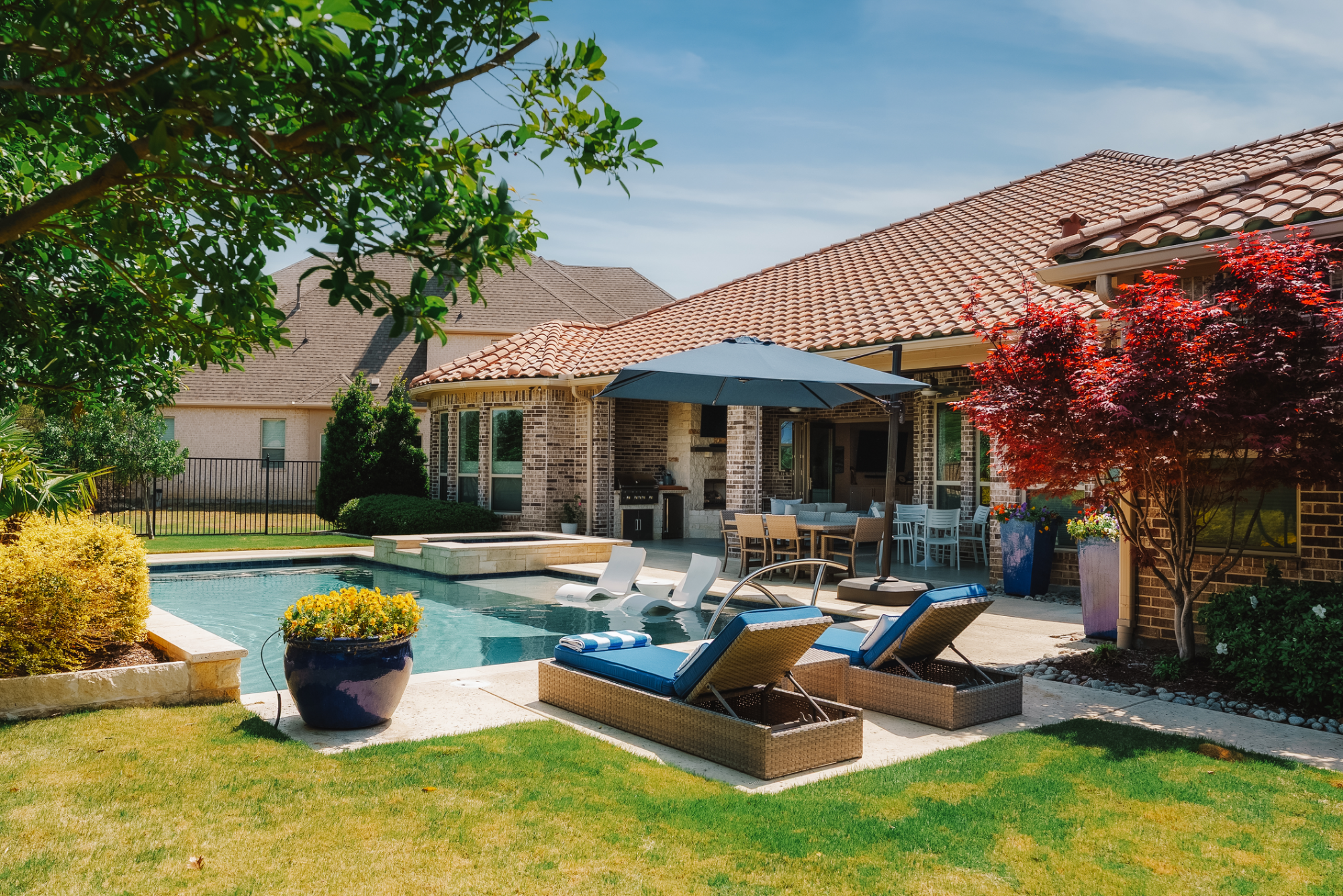 Dark kitchen with gold accents