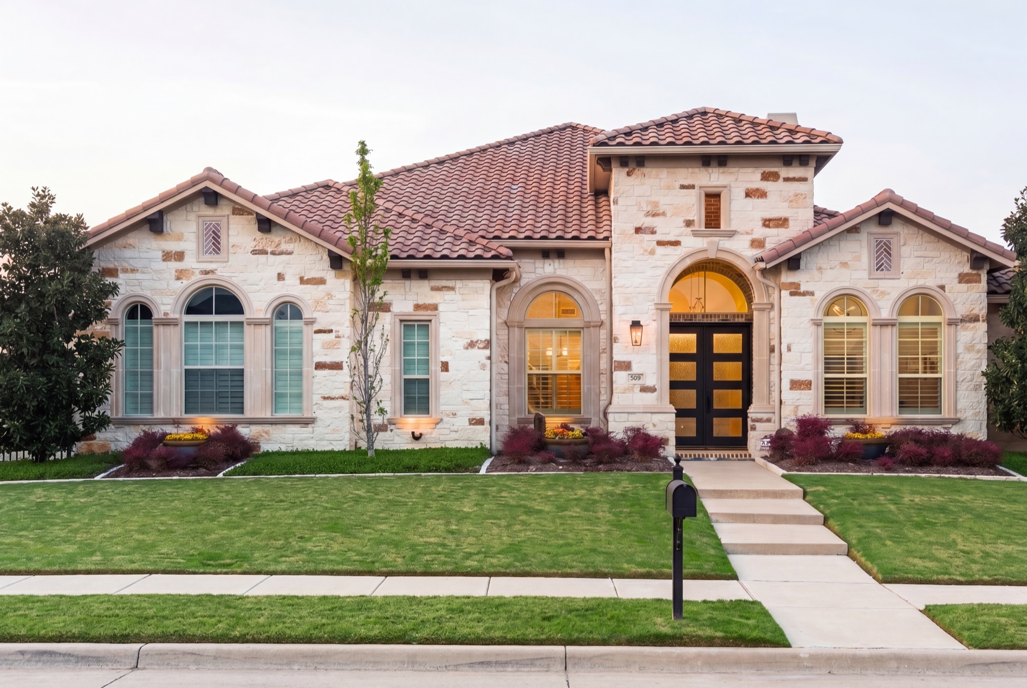 Southlake luxury home exterior real estate photography by F2 Visuals