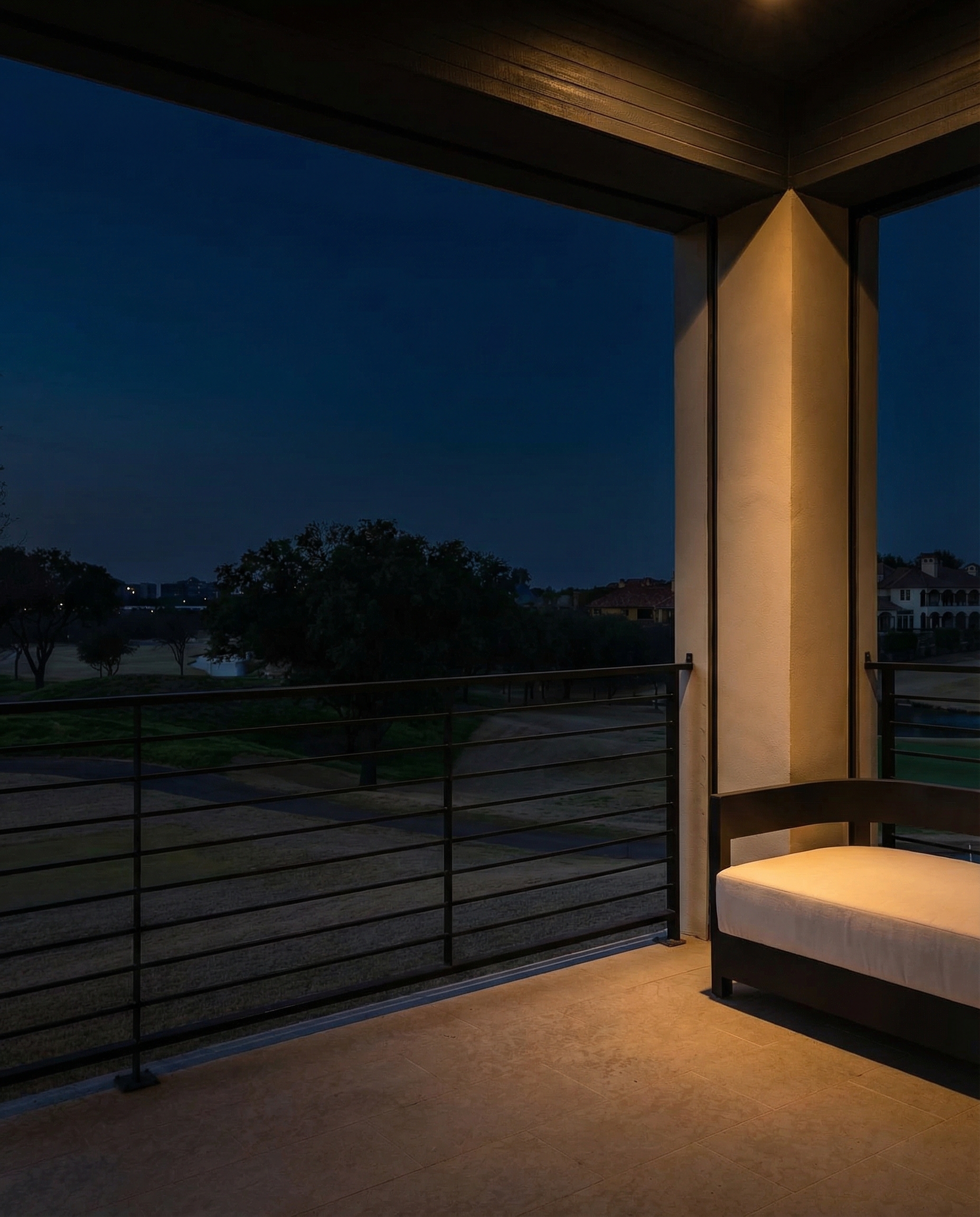 Las Colinas night balcony Signature Edit — F2 Visuals