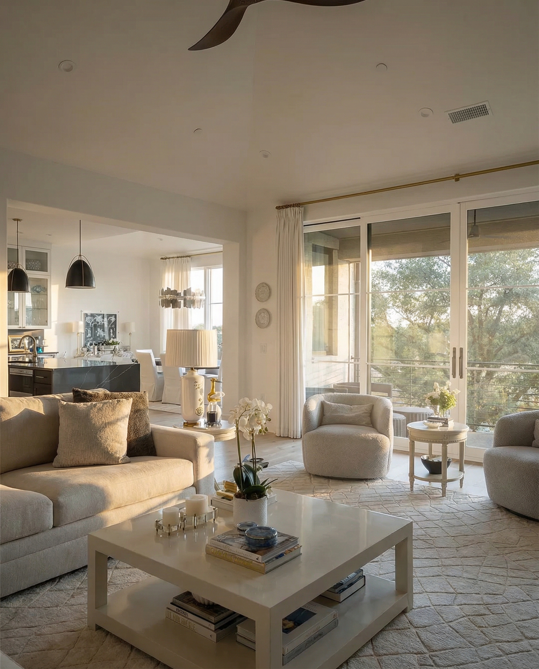 Cinematic real estate frame from a luxury Las Colinas property by F2 Visuals
