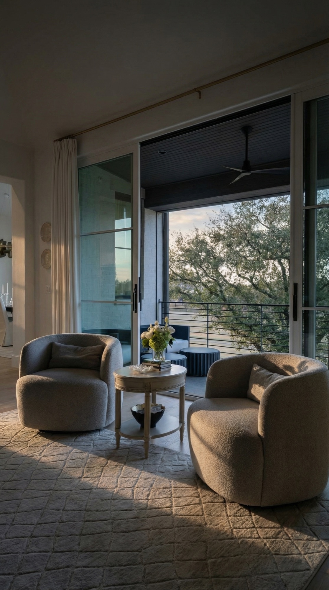 Dallas luxury living room Signature Edit photography by F2 Visuals