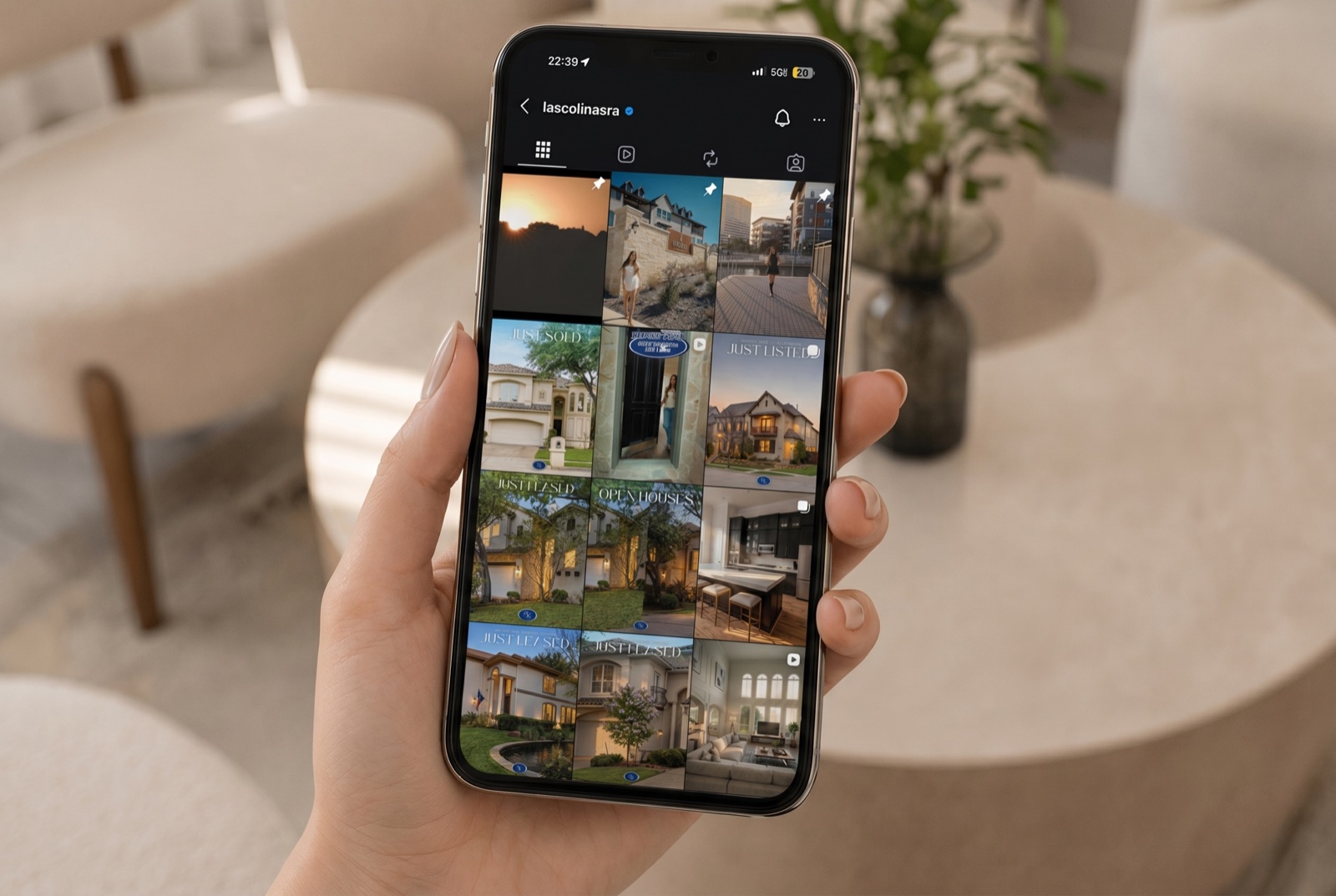 Las Colinas Realty Associates Instagram grid produced by F2 Visuals