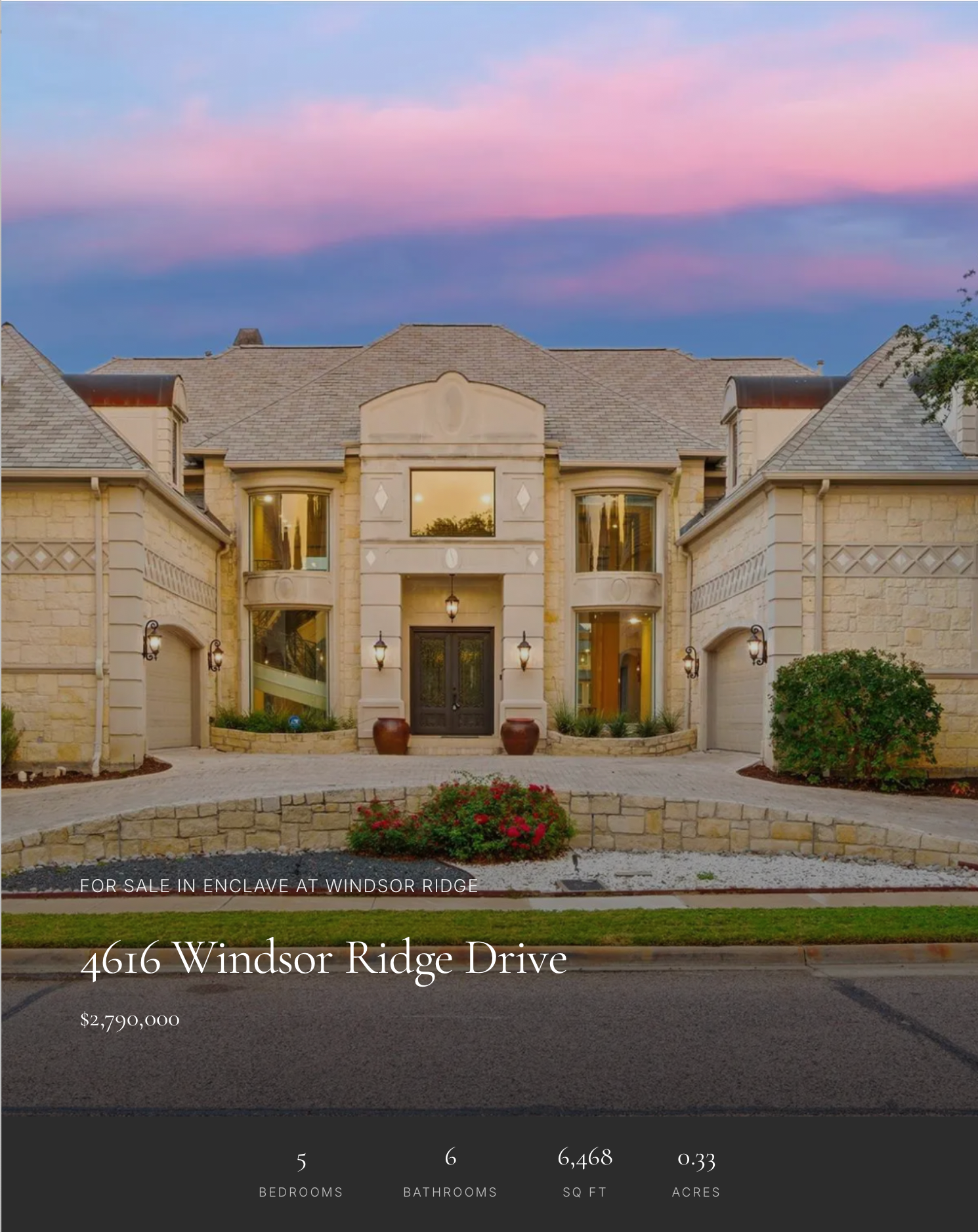 4616 Windsor desktop view